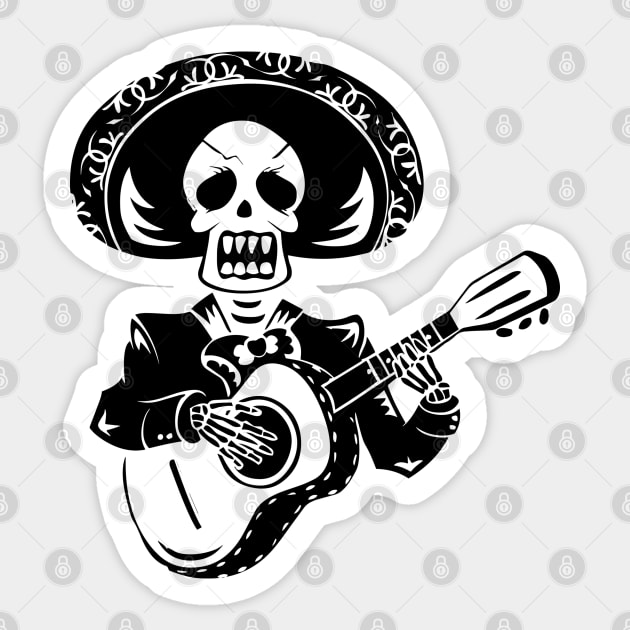 Day Of The Dead Skeleton Sticker by skycloudpics